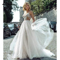 NumberSea - NumberSea Bohemia Beading Wedding Dresses Lace Beach
