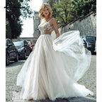 NumberSea - NumberSea Bohemia Beading Wedding Dresses Lace Beach