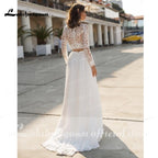 NumberSea - NumberSea Charming Beach Lace Wedding Dresses A - line