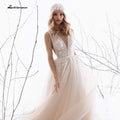 NumberSea - NumberSea Elegant Bridal Gowns A - Line Simple Wedding Dress