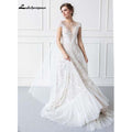 NumberSea - NumberSea Luxurious Boho Wedding Dress Lace Beach Wedding Gowns