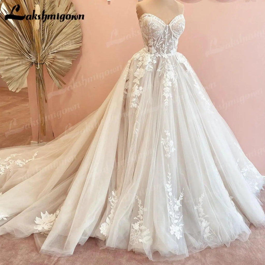 NumberSea Luxurious Court Train Wedding Dress 2025 Vestido Civil Tulle NumberSea Luxurious Court Train Wedding Dress 2025 Vestido Civil Tulle