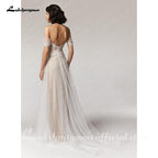 NumberSea - NumberSea Princess Champagne Wedding Dress A Line New Designer