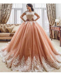 Vestido de novia dulce para niñas de NumberSea, color rosa