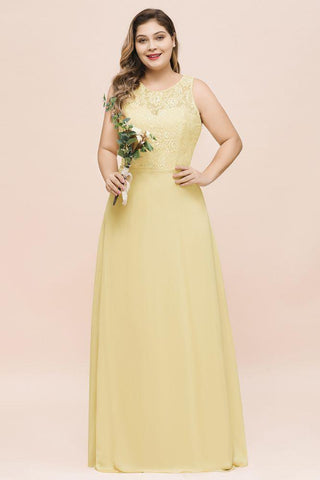 Vestido de dama de honor de talla grande, floral, corte A, sin mangas, vestido largo de noche para niñas y mujeres