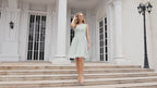 Vestido de fiesta de Numbersea con un hombro al descubierto, plisado, corto, formal, para fiesta de graduación 28046 