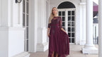 Women's Chiffon V Neck Tulle Embroidered Sequins Bridesmaid Evening Gown Prom Wedding Party Dress 28129