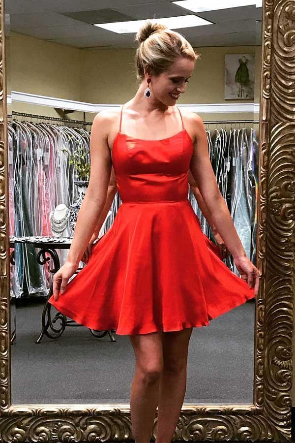 Vestido de fiesta corto con tirantes de princesa, vestido de fiesta burdeos