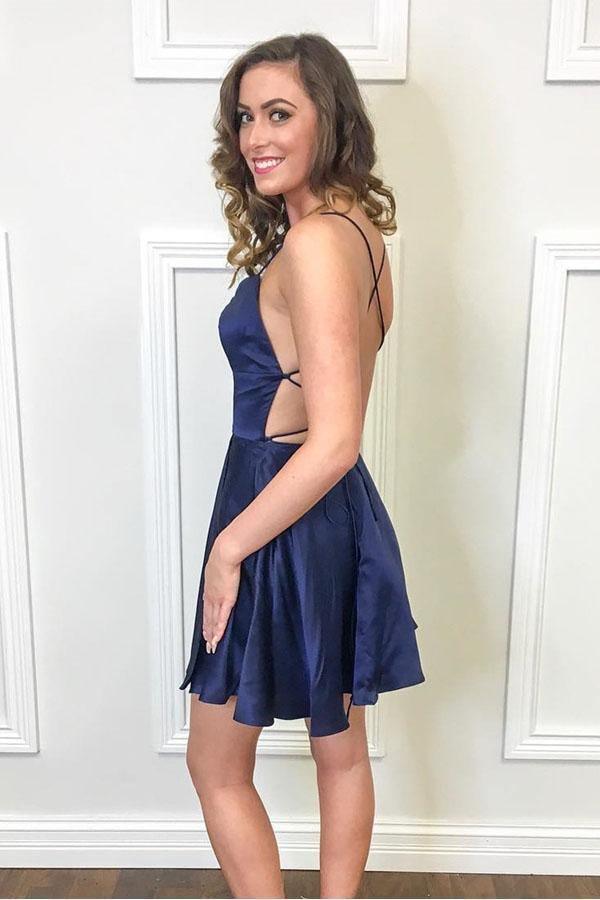 Vestido de fiesta corto con tirantes de princesa, vestido de fiesta burdeos