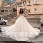 Vestido de novia princesa NumberSea, vestido de baile color champán