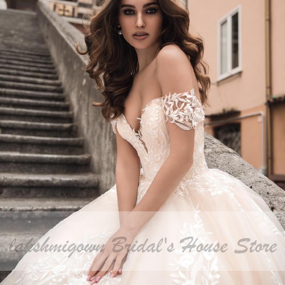 Vestido de novia princesa NumberSea, vestido de baile color champán