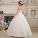 Vestido de novia NumberSea de talla grande, sin tirantes, con diamantes, para novias de talla grande, vestidos de baile, vestidos de novia de princesa con bordados.