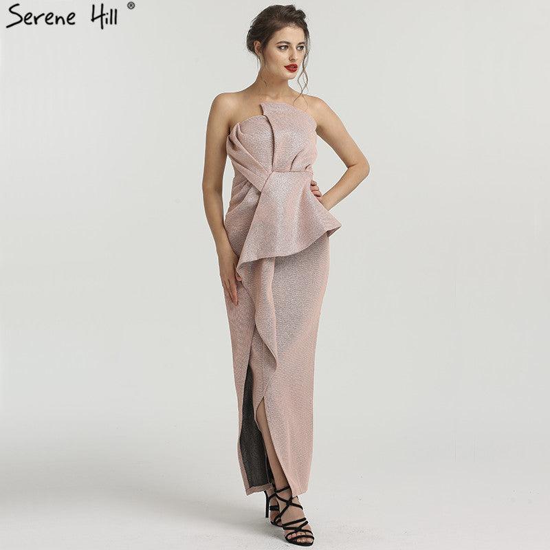 On Sale No Return No  Refund  Sale Asymmetrical Evening Dress Sleeveless Evening Gowns QA8020