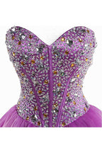 Purple Sweetheart Homecoming Dress Cocktail Dress Prom Dress