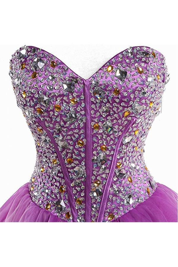 Purple Sweetheart Homecoming Dress Cocktail Dress Prom Dress