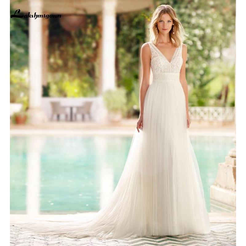 Vestido de novia romántico de encaje NumberSea con hombros descubiertos y largo