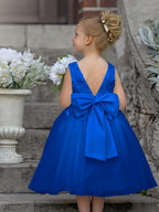 Vestido de niña de las flores sin mangas con encaje de tul hasta la rodilla 