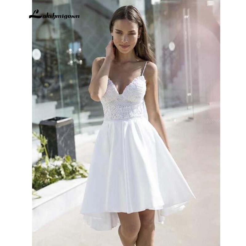 Vestido de novia de satén NumberSea, elegante, blanco, talla grande
