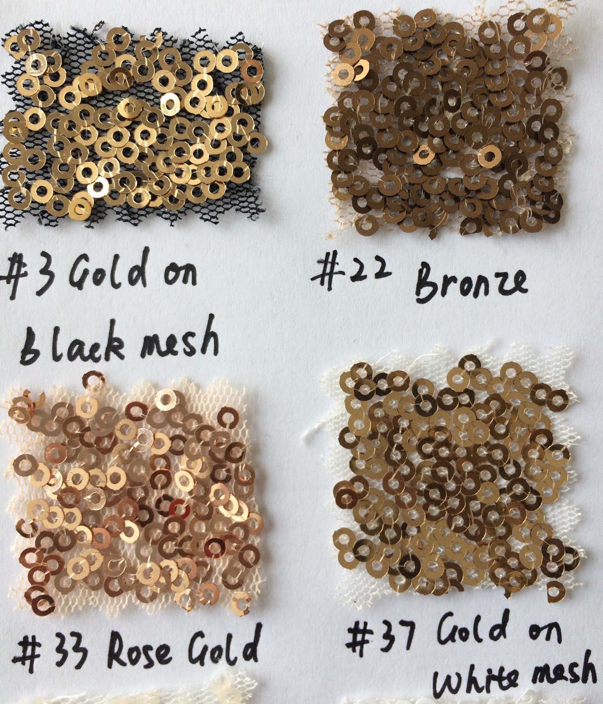 NumberSea-Color Swatch for sequins