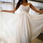 Vestido de novia de verano sexy con apliques de encaje de NumberSea