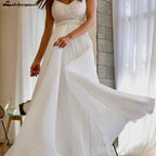 Vestido de novia de verano sexy con apliques de encaje de NumberSea