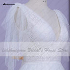 Vestido de novia sexy NumberSea línea A 2021, vestidos de novia con escote en V