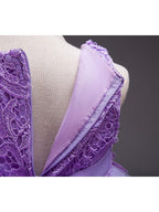 Vestidos de niña de las flores, cortos, de poliéster, sin mangas, con cuello joya, para fiesta y desfile