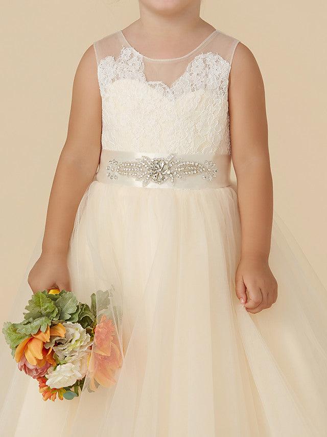 Vestidos cortos de princesa de tul para bodas, cumpleaños y desfiles de niñas de las flores