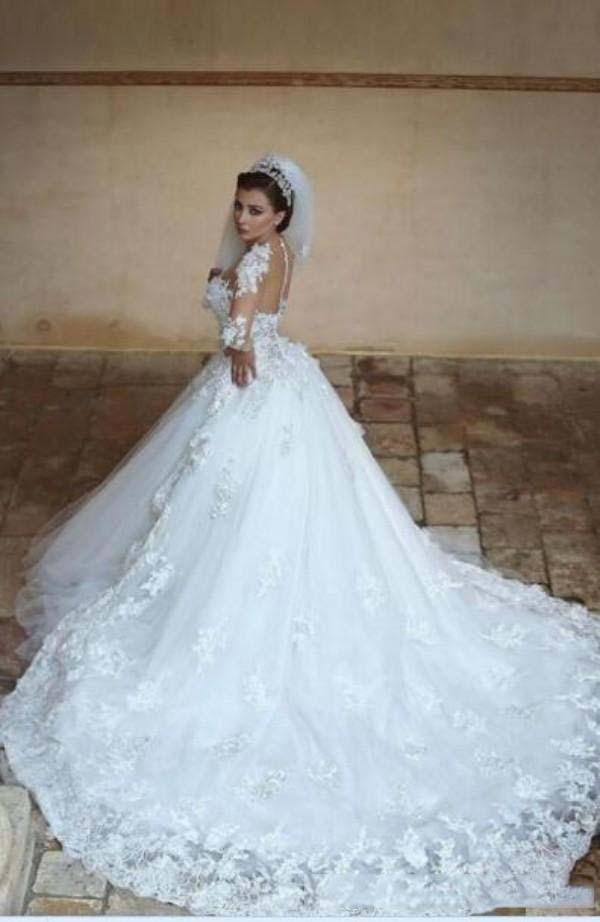Vestidos de novia sencillos de encaje NumberSea, vestidos de novia de media manga de satén