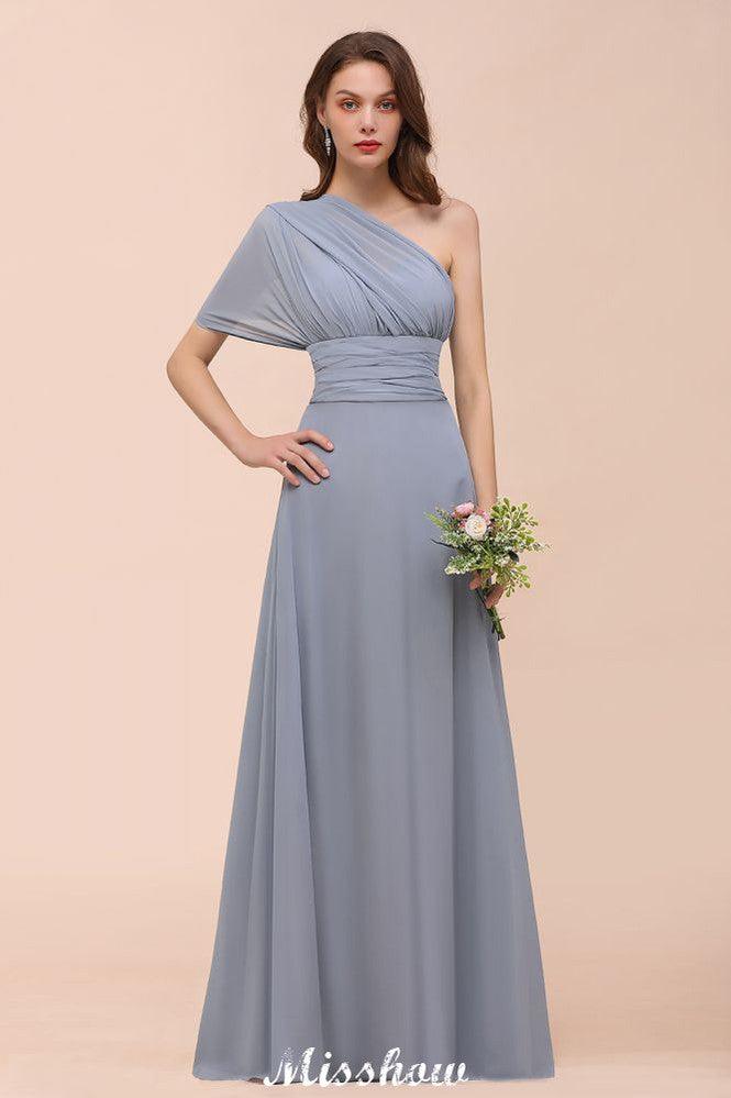 Vestido de dama de honor sin mangas, corte A, largo hasta el suelo, vestido formal