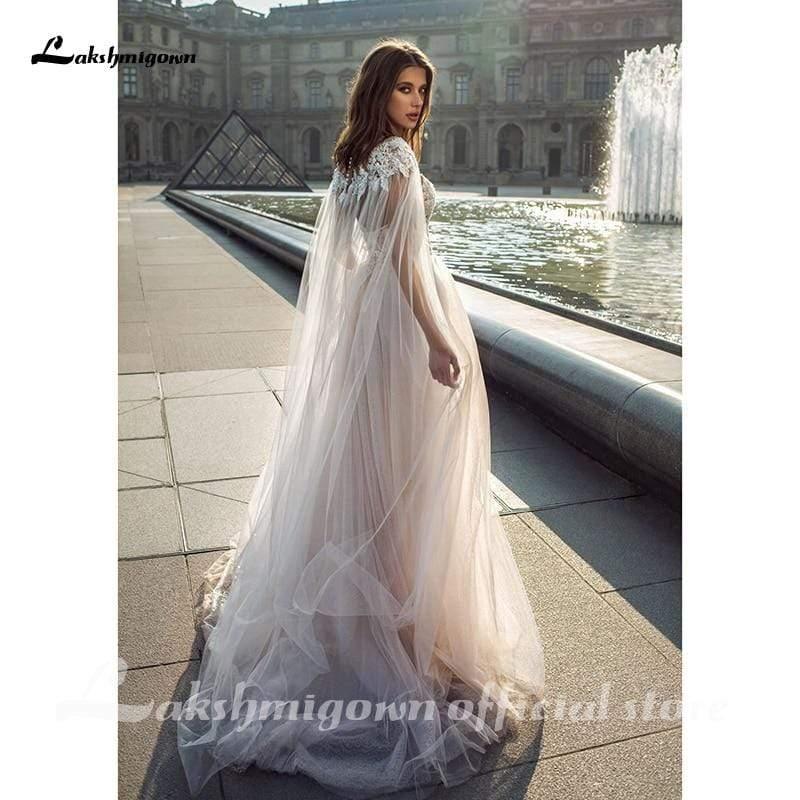Vestidos de novia bohemios playeros sin mangas de NumberSea
