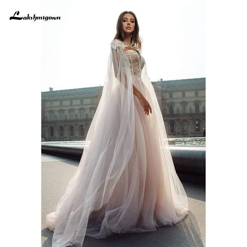 Vestidos de novia bohemios playeros sin mangas de NumberSea