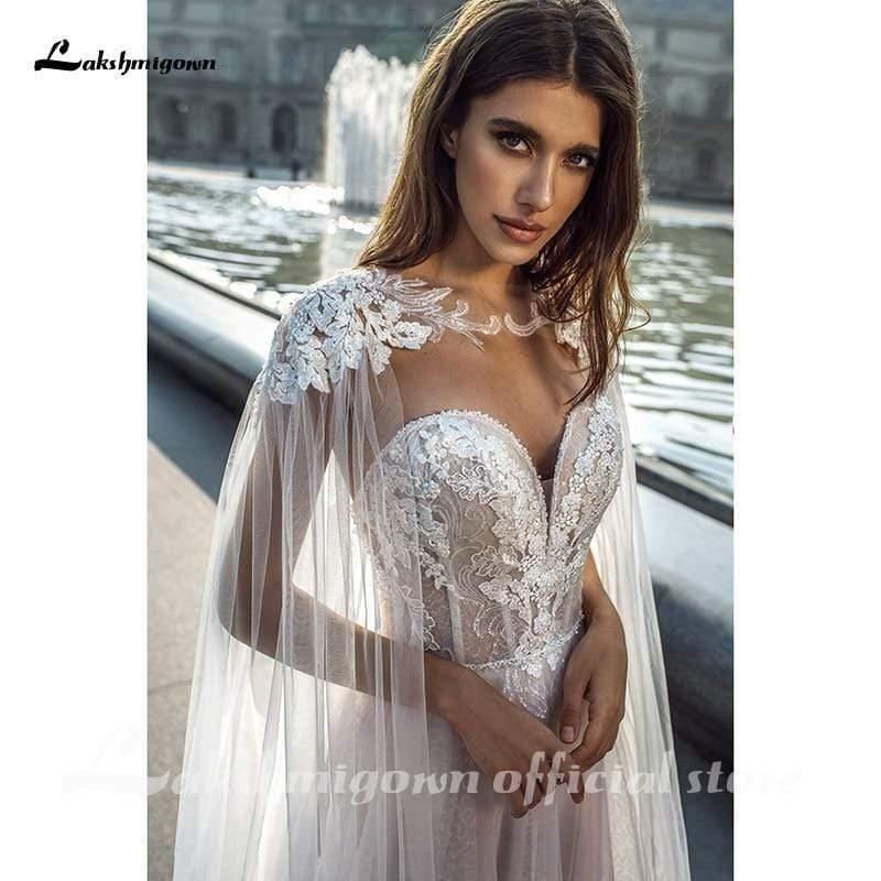 Vestidos de novia bohemios playeros sin mangas de NumberSea