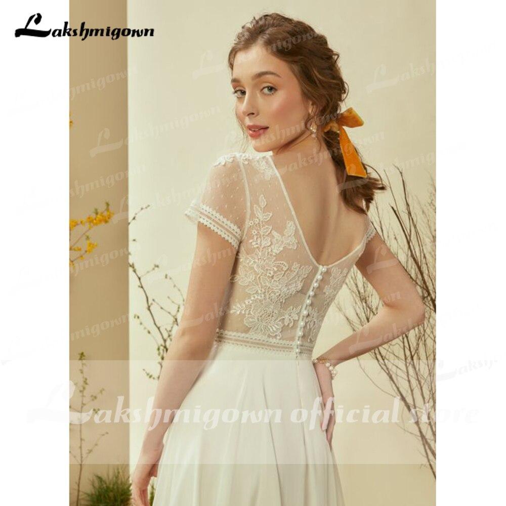 Vestidos de novia de playa NumberSea Sukienka Na Wesele color marfil, sexys, sin espalda, con apliques, vestidos de novia de talla grande, bata Mariee Lakshmigown