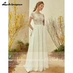 Vestidos de novia de playa NumberSea Sukienka Na Wesele color marfil, sexys, sin espalda, con apliques, vestidos de novia de talla grande, bata Mariee Lakshmigown