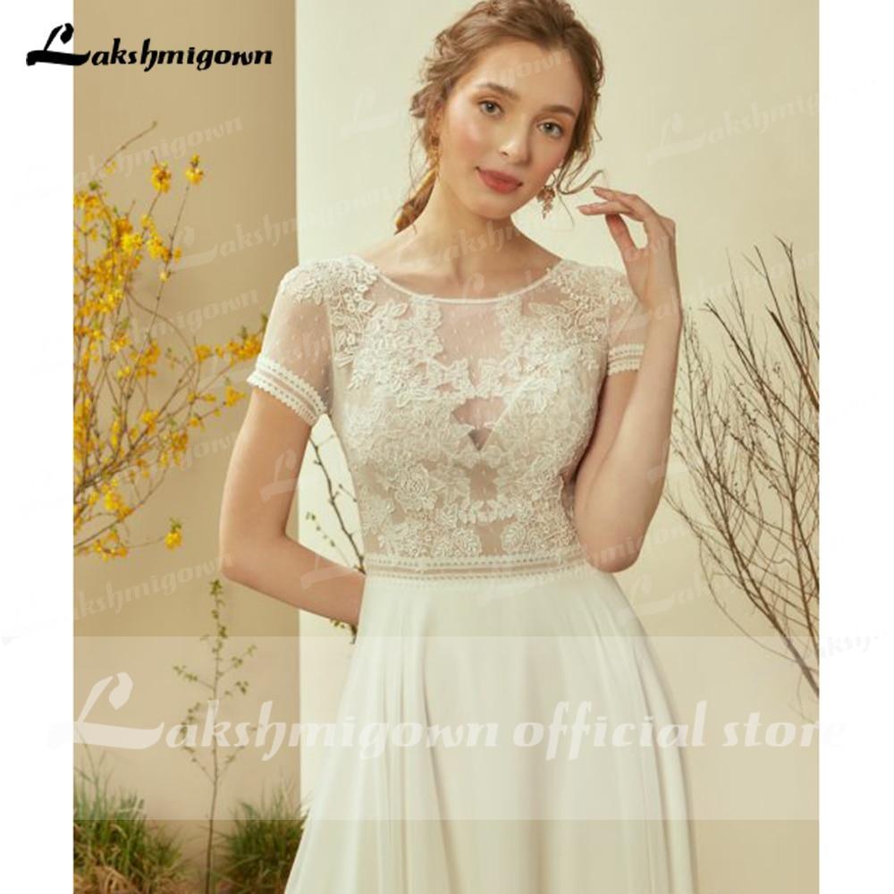 Vestidos de novia de playa NumberSea Sukienka Na Wesele color marfil, sexys, sin espalda, con apliques, vestidos de novia de talla grande, bata Mariee Lakshmigown