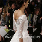 Vestidos de novia cortos de verano NumberSea con mangas 3/4 hasta la rodilla