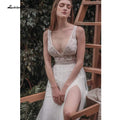 Vestidos de novia de corte A con escote corazón y espalda descubierta de NumberSea