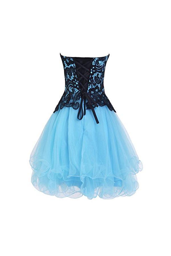 Vestidos cortos de dama de honor con escote corazón para fiesta de graduación y regreso a casa