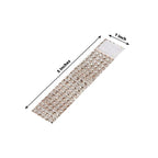 10 Pack Diamond Rhinestone Napkin Rings Champagne - Velcro Brooch Buckle for Chair Sashes