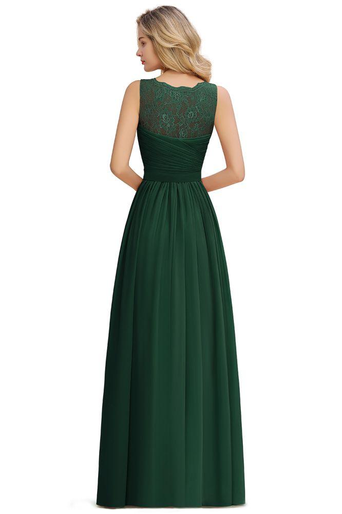 Vestido de dama de honor de gasa con escote en V, volantes, sin mangas, floral, para noche