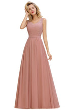Vestido de dama de honor de gasa con escote en V, volantes, sin mangas, floral, para noche
