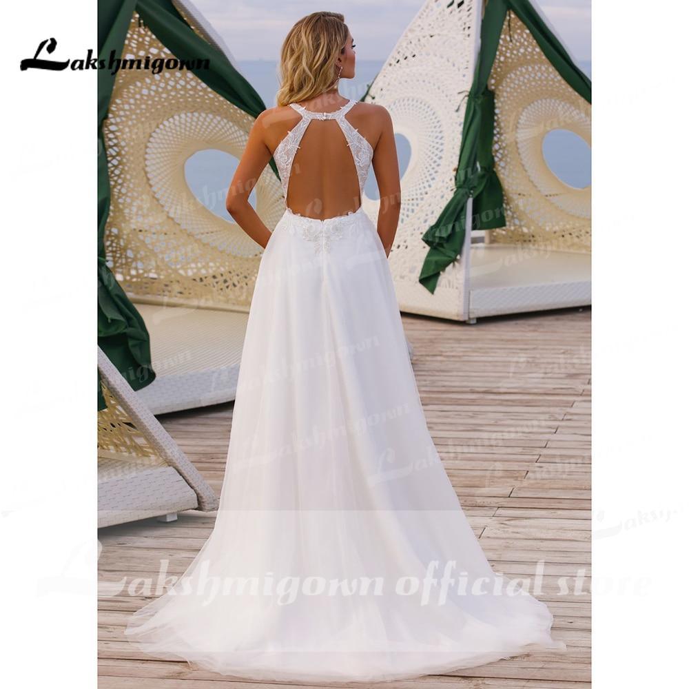 Vestidos de novia NumberSea con escote en V, hombros descubiertos, encaje, tul y espalda descubierta