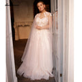 Vestido de novia de encaje vintage NumberSea con chaqueta