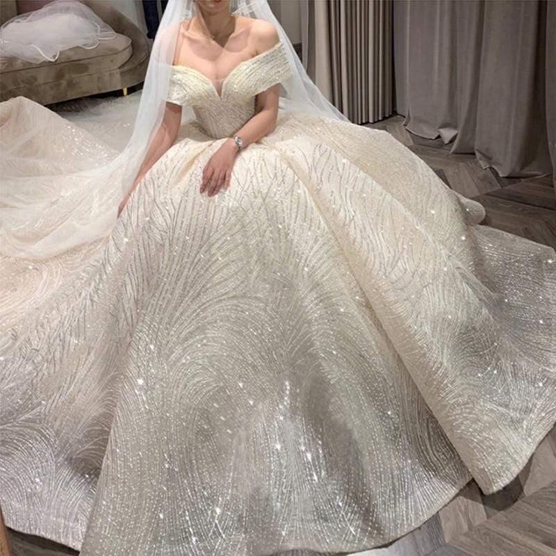 Vestido de novia NumberSea de manga larga con apliques de encaje para playa
