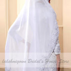 NumberSea Wedding Dress With Hijab Lace Beaded Mermaid Wedding Gown