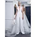 Vestidos de novia NumberSea con encaje y manga larga