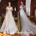 Vestidos de novia NumberSea sin mangas y con hombros descubiertos