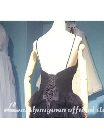 NumberSea Wedding Dresses V Neck Court Train Lace Spaghetti Strap