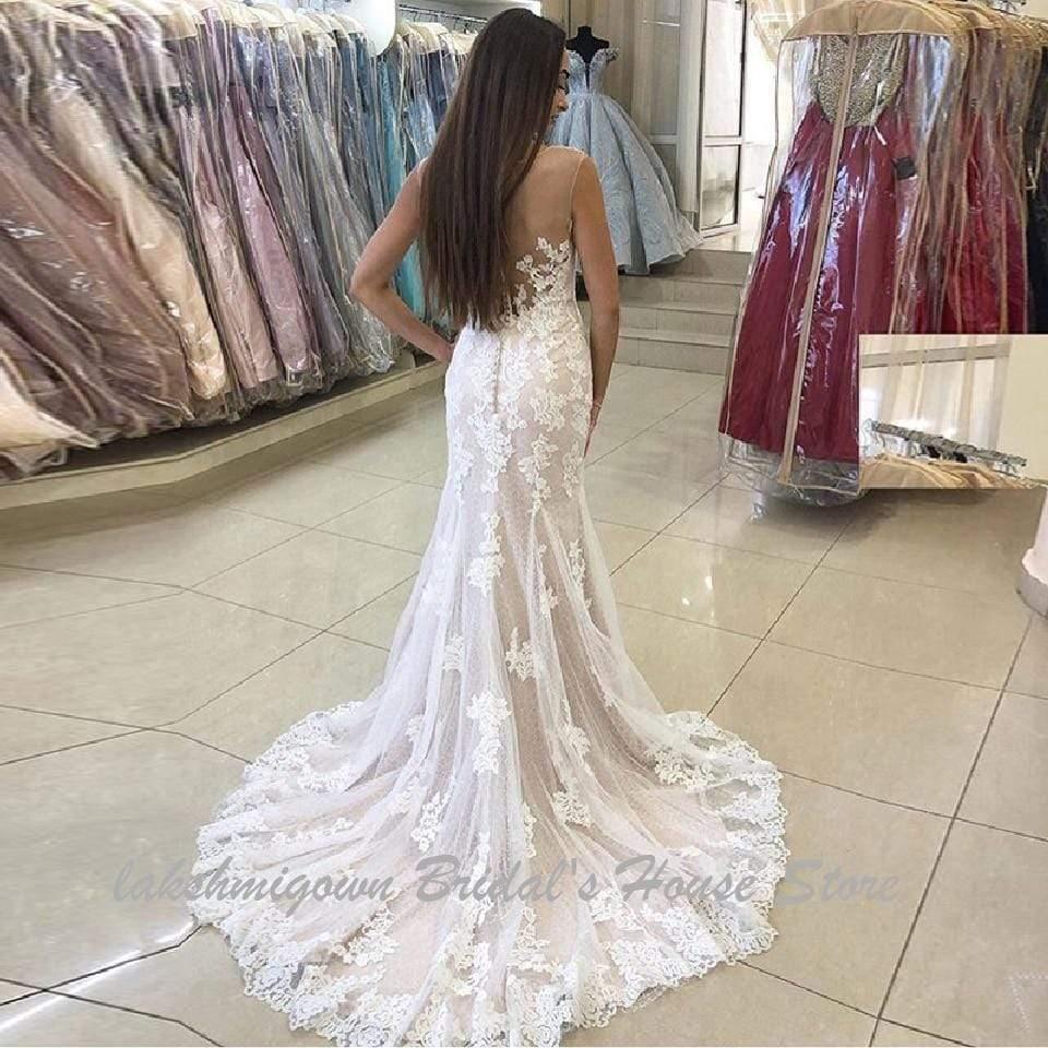 Vestidos de novia NumberSea con encaje vintage y corte sirena